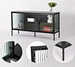 steel tv console sideboard